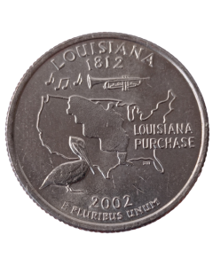Estados Unidos ¼ dólar 2002 - Louisiana State Quarter