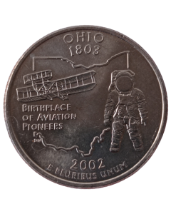 Estados Unidos ¼ dólar 2002 P - Ohio State Quarter