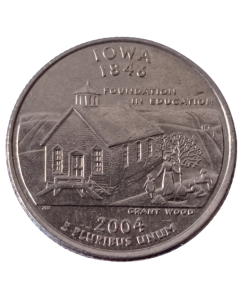 Estados Unidos ¼ dólar 2004 - Iowa State Quarter