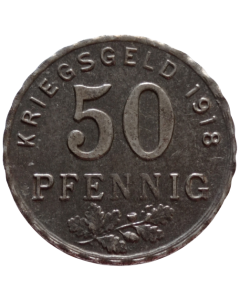Distritos de Bochum, Gelsenkirchen e Hattingen 50 Pfennig 1918 - Notgeld