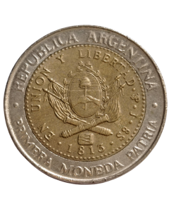 Argentina 1 Peso 2013 - 200º aniversário da primeira moeda nacional