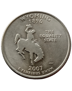 Estados Unidos ¼ dólar 2007 - Wyoming State Quarter