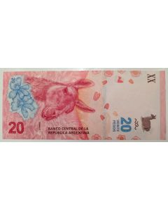 Argentina 20 Pesos 2017 FE - Guanaco