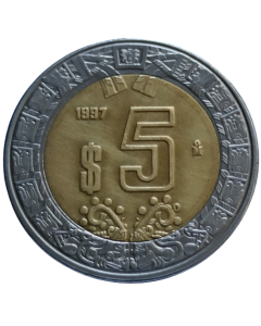 México 5 Pesos 1997
