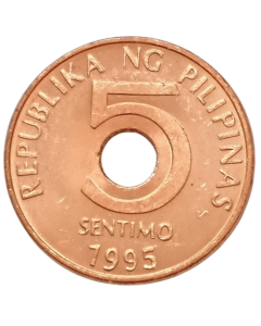 Filipinas 5 Cêntimos 1995 FC