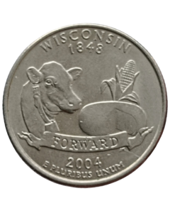 Estados Unidos ¼ dólar 2004 P - Wisconsin State Quarter