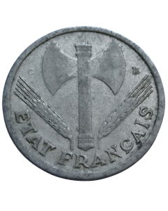 França 1 Franco 1944 - Ocupação Alemã
