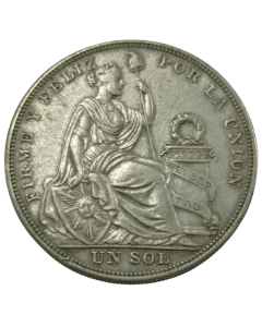 Peru 1 Sol 1924 - Prata