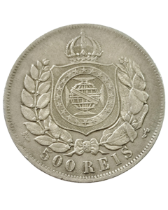 Brasil 500 Réis 1868 - Prata