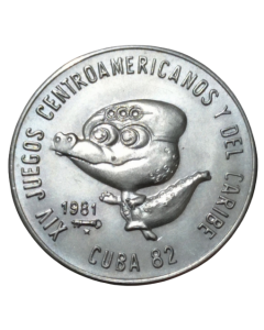 Cuba 1 Peso 1981 - XIV Jogos da América Central e do Caribe - Mascote