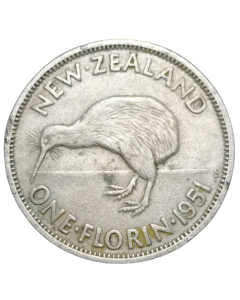 Nova Zelândia 2 Shillings (Florim) 1951