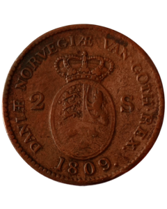 Dinamarca 2 Shillings 1809