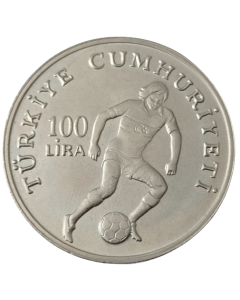 Turquia 100 Liras 1982 - Copa do Mundo de Futebol, Espanha 1982