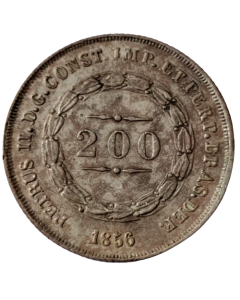 Brasil 200 Réis 1856 - Pérolas