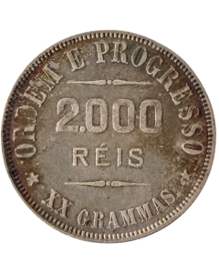 Brasil 2000 Réis 1906 - Prata
