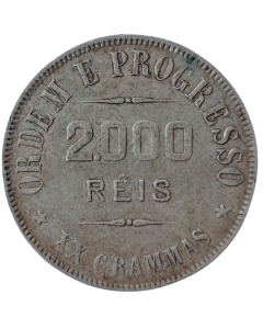 Brasil 2000 Réis 1912 - Prata