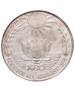 Índia 10 Rúpias 1970 - FAO (Prata)