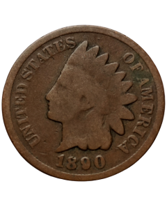 Estados Unidos 1 Cent 1890 - Cabeça de Índio