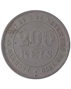 Brasil 200 Réis 1874