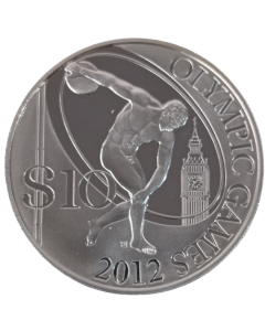 Ilhas salomão 10 Dólares 2008 - XXX Jogos Olímpicos de Verão, Londres 2012 - Discobolus