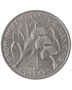 Barbados 4 Dólares 1970 - FAO