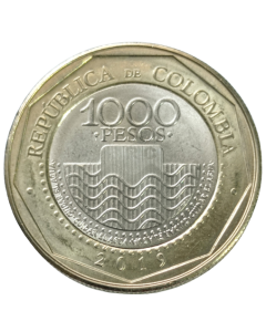 Colômbia 1000 Pesos 2019 - Tartaruga Cabeçuda