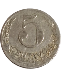 Colômbia 5 Centavos 1921 - Lazareto (Cunhagem do Leprosário)