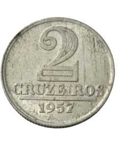 Brasil 2 Cruzeiros 1957