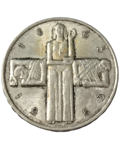 Suíça 5 Francos 1963  - Centenário da Cruz Vermelha (Prata)