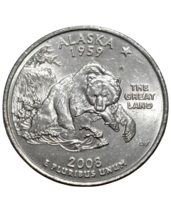 Estados Unidos ¼ dólar 2008 P - Alaska State Quarter