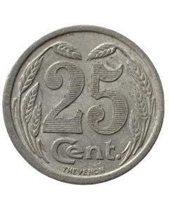 Comuna de Evreux 25 Cents 1921 - Notgeld Francês