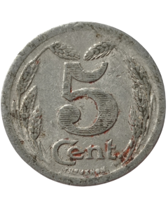 Comuna de Evreux 5 Cents 1921 - Notgeld Francês