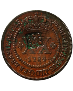 Brasil 20 Reis 1784 - com Escudete