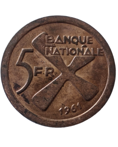 Katanga 5 francos 1961