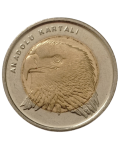 Turquia 1 Lira 2014 FC - Águia da Anatólia