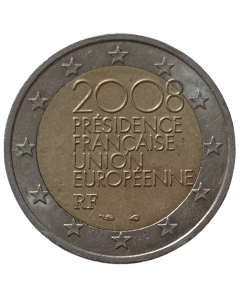 França 2 euros 2008 - Presidência Francesa do Conselho da União Europeia