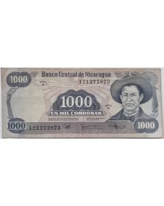 Nicarágua 1000 Córdobas  1985