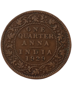 Índia Britânica ¼ anna 1929