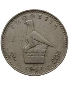 Rodésia 2 shillings 1964