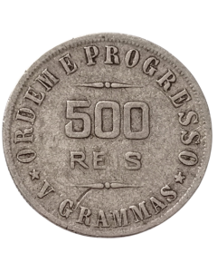 Brasil 500 Réis 1907 - Prata