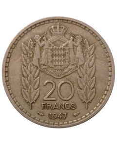 Mônaco 20 francos 1947