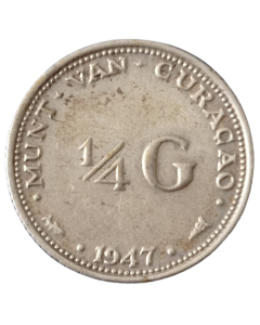 Curaçao 1/4 Florim 1947 - Prata