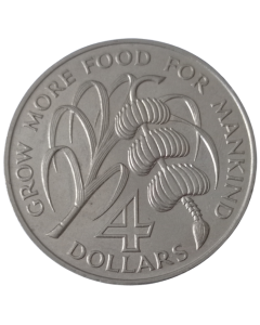Barbados 4 dólares 1970 - FAO