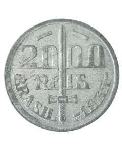 Brasil 2000 réis 1935 - Prata