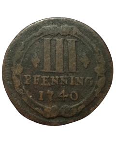 Munster 3 pfennig 1740