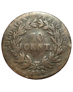 Colônias Francesas 10 centavos 1844