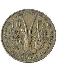 África Ocidental Francesa 10 francos 1956