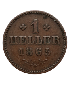 Frankfurt 1 heller 1865