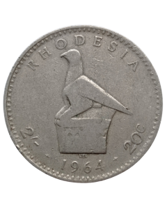 Rodésia 2 Shillings 1964