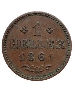 Frankfurt 1 heller 1861